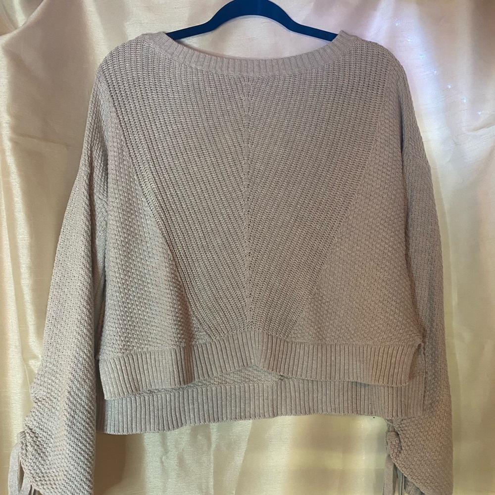 Hollister Sweater with Tie Sleeves